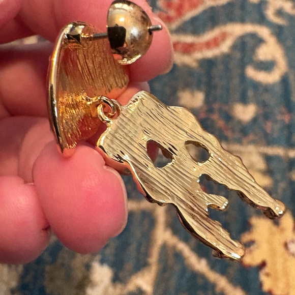 House of Harlow 1960 Gold and Pearl Jellyfish Earrings - Picture 4 of 4